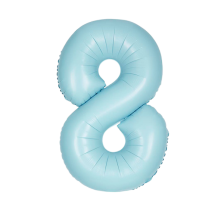 Large Number 8 Blue
